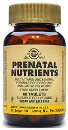 Prenatal Nutrients 60 ταμπλέτες Solgar