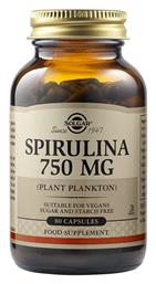 Spirulina 750mg Σπιρουλίνα 100 ταμπλέτες Solgar