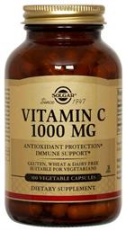 Vitamin C Βιταμίνη 1000mg 100 x 1 φυτικές κάψουλες 100τμχ Solgar
