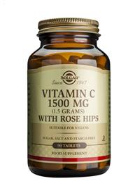 Vitamin C with Rose Hips Βιταμίνη 1500mg Solgar
