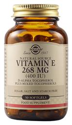 Vitamin E Βιταμίνη 400iu 268mg 1τμχ Solgar