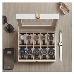 Ξύλινη Θήκη σε Μπεζ χρώμα JWB010W01 Songmics