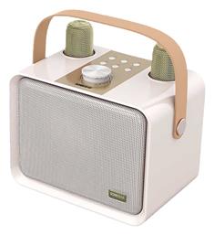 Σύστημα Karaoke με Ασύρματα Μικρόφωνα iOX K600 Souffle σε Μπεζ Χρώμα Sonic Gear