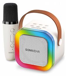 Σύστημα Karaoke με Ασύρματo Μικρόφωνo IOX K200 σε Λευκό Χρώμα Sonic Gear