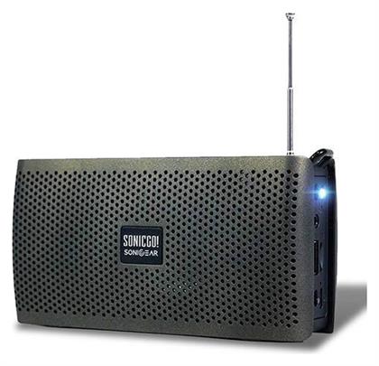 Sonicgo RDO 30X Φορητό Ραδιόφωνο Επαναφορτιζόμενο με Bluetooth και USB Γκρι Sonic Gear