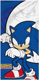 Sonic Παιδική Πετσέτα Θαλάσσης Μπλε 140x70εκ.