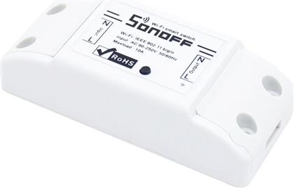 Sonoff Basic Smart Ενδιάμεσος Διακόπτης Wi-Fi σε Λευκό Χρώμα από το Electronicplus