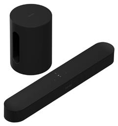 Beam Gen2 Soundbar 80W 2.0 με Ασύρματο Subwoofer Sub Mini Μαύρο Sonos