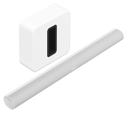 Entertainment Set με Ασύρματα Ηχεία 5.1.2 1000W White Arc & Sub (Gen3) Sonos