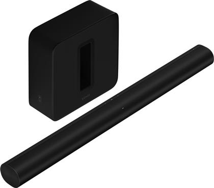 Sonos Σετ Ηχείων Home Cinema 5.1.2 Entertainment Set 1000W Ενσωματωμένο WiFi Dolby Atmos Black με Ασύρματα Ηχεία Arc & Sub (Gen3) από το Clodist