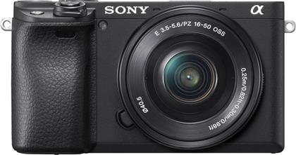 Sony Mirrorless Φωτογραφική Μηχανή α6400 Crop Frame Kit (E PZ 16-50mm F3.5-5.6 OSS) Black από το Kotsovolos