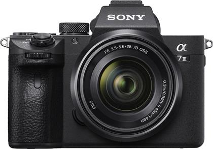 Sony Mirrorless Φωτογραφική Μηχανή α7 Mark III Full Frame Kit (FE 28-70mm F3.5-5.6 OSS) Black από το Media Markt