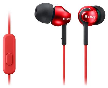 MDR-EX110AP In-ear Handsfree με Βύσμα 3.5mm Κόκκινο Sony