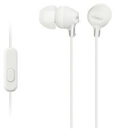 MDR-EX15AP In-ear Handsfree με Βύσμα 3.5mm Λευκό Sony