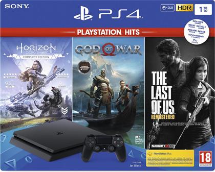 Sony PlayStation 4 Slim Black 1TB & Horizon Zero Dawn :Complete Edition (Hits) & God of War (Hits) & The Last of Us: Remastered (Hits) από το Public
