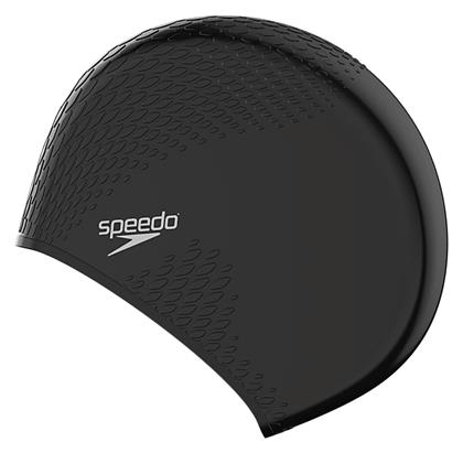 Speedo Bubble Active Σκουφάκι Κολύμβησης Ενηλίκων από Σιλικόνη Μαύρο