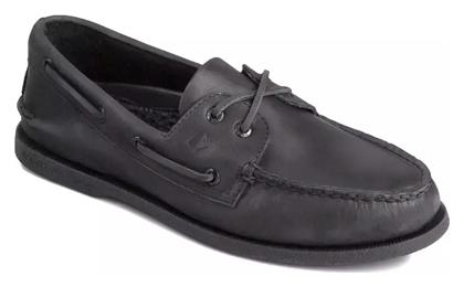 Sperry Top-Sider Δερμάτινα Ανδρικά Boat Shoes σε Μαύρο Χρώμα - Sperry Top Sider