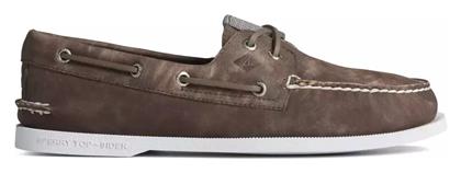 Sperry Top-Sider STS24521 Δερμάτινα Ανδρικά Boat Shoes σε Καφέ Χρώμα - Sperry Top Sider