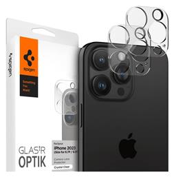 Cover Optik.tr Προστασία Κάμερας Tempered Glass για το iPhone 14 Pro / 14 Pro Max / 15 Pro / 15 Pro Max Spigen