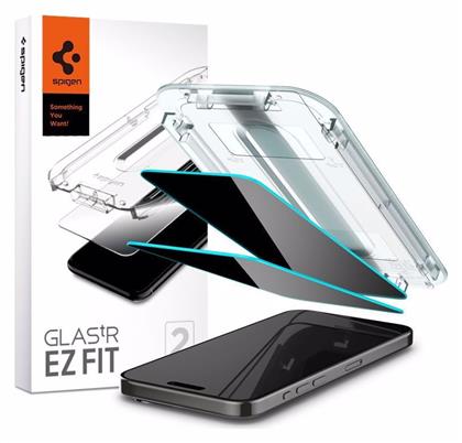 Ez Fit Glas.tr Privacy Tempered Glass 2τμχ (iPhone 15 Pro) Spigen
