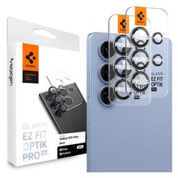 EZ Fit Optik Pro 2-pack Προστασία Κάμερας Tempered Glass Μαύρο για το Samsung Galaxy S25 Ultra Spigen