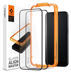 GLAS.tR Alignmaster 2-pack Tempered Glass 2τμχ Μαύρο (iPhone 15 Pro Max) Spigen