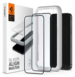 Spigen GLAS.tR ALIGNmaster Full Face Tempered Glass 2τμχ (iPhone 12 / 12 Pro)