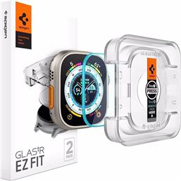 Spigen GLAS.tR EZ Fit 2τμχ Tempered Glass Προστατευτικό Οθόνης για το Apple Watch Ultra 49mm από το e-shop