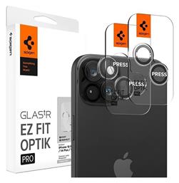 Lens Protector Ez Fit Glas.tr Optik Pro 2pcs Προστασία Κάμερας Tempered Glass για το Apple iPhone 15/15 Plus/14/14 Plus. Spigen