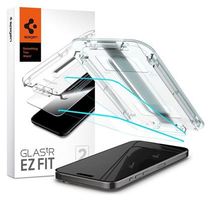 Oleophobic Coated Glas.tr Ez Fit 2τμχ (iPhone 15 Pro Max) Spigen