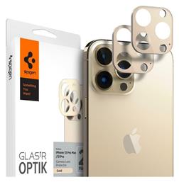 Optik Lens Protector Προστασία Κάμερας Tempered Glass Gold για το iPhone 13 Pro / 13 Pro Max Spigen