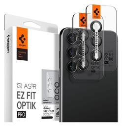 Optik Pro 2pcs Προστασία Κάμερας Tempered Glass Black για το Galaxy S23 / S23+ Spigen