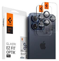 Optik TR Ez Fit (2 Pack) Προστασία Κάμερας Tempered Glass Blue Titanium για το iPhone 15 Pro / 15 Pro Max Spigen