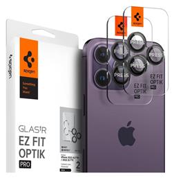 Optik.Tr Ez Fit 2τμχ Προστασία Κάμερας Tempered Glass για το iPhone 14 Pro / Pro Max / 15 Pro / Pro Max 16 Pro / Pro Max Spigen