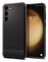 Rugged Armor Back Cover Σιλικόνης Ανθεκτική Matte Black (Galaxy S23) Spigen