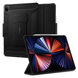Rugged Armor Pro Flip Cover Πλαστικό Μαύρο (iPad Pro 2021 12.9'') Spigen