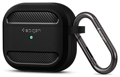 Rugged Armor Θήκη Σιλικόνης με Γάντζο για Apple AirPods 3 Spigen