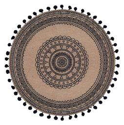 Spitishop Renata Σουπλά Στρογγυλό Υφασμάτινο Μπεζ 38cm