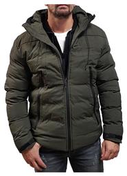 42-201-026 Ανδρικό Μπουφάν Puffer για Χειμώνα Χακί Splendid