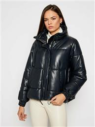 Sportmax Code Μπουφάν δερμάτινο Delta 74860205 Μαύρο Relaxed Fit