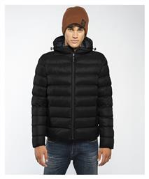 Tyler Ανδρικό Χειμωνιάτικο Μπουφάν Puffer Μαύρο Staff