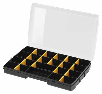 Basic Ταμπακιέρα Εργαλείων 17 Θέσεων με Ρυθμιζόμενα Χωρίσματα Μαύρη 27x19x4.6εκ. Stanley