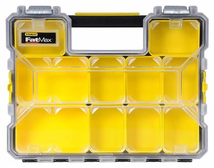 FatMax Ταμπακιέρα Εργαλείων 10 Θέσεων με Αφαιρούμενα Κουτιά Κίτρινη 44.6x35.6x7.5εκ. Stanley