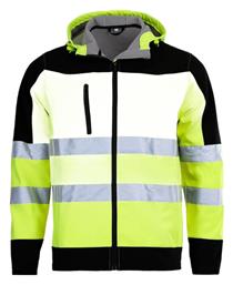Ανδρική Ζακέτα Εργασίας Fleece Ανακλαστική Softshell με Κουκούλα Stenso