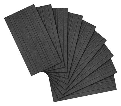 Ηχοαπορροφητικό Πάνελ (9τμχ) 60cm x 30cm σε Γκρι Χρώμα Streamplify
