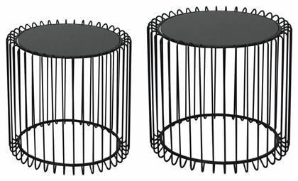 Σετ Ζιγκόν 2τμχ Μ50xΠ50xΥ45εκ. Μαύρο - Woodwell