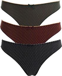 SugarFree Γυναικεία Brazil 3Pack Black/Khaki/Bordeaux από το SugarFree