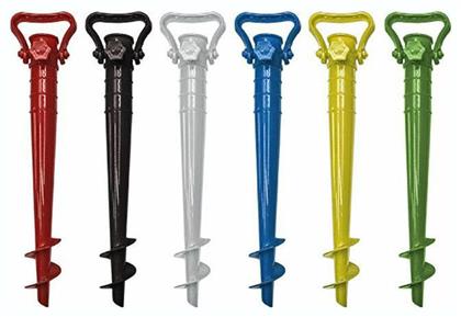 Βάση Ομπρέλας Βιδωτή Πλαστική για Άμμο Διάφορα Σχέδια/Χρώματα Summertiempo