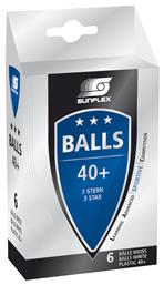 97252 Μπαλάκια Ping Pong 3-Star 6τμχ Sunflex