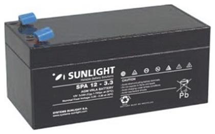 SPA 12-3.3 Μπαταρία UPS με Χωρητικότητα 3.3Ah και Τάση 12V SunLight